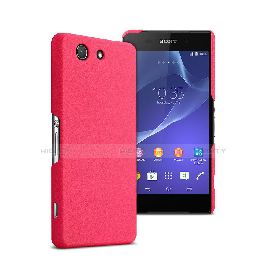 Schutzhülle Kunststoff Tasche Matt für Sony Xperia Z3 Compact Pink Plus