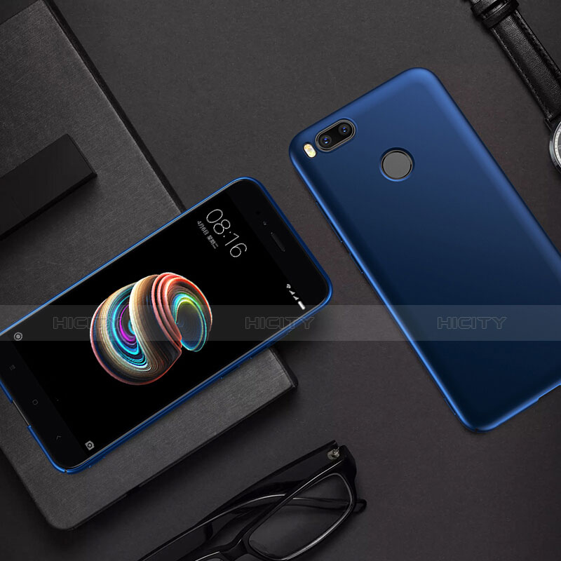 Schutzhülle Kunststoff Tasche Matt für Xiaomi Mi 5X Blau