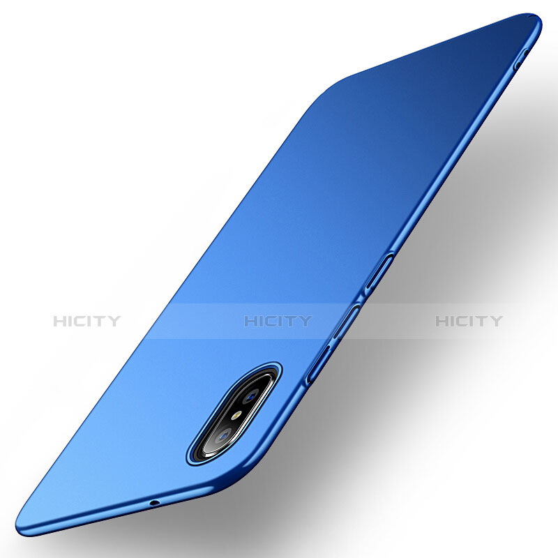 Schutzhülle Kunststoff Tasche Matt für Xiaomi Mi 8 Explorer Blau groß