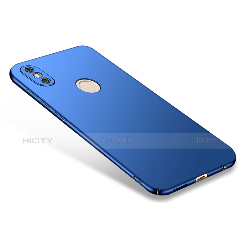 Schutzhülle Kunststoff Tasche Matt für Xiaomi Redmi Note 5 AI Dual Camera Blau groß