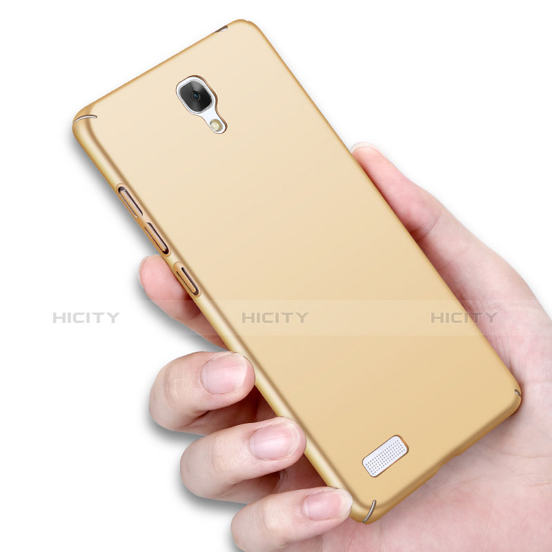 Schutzhülle Kunststoff Tasche Matt für Xiaomi Redmi Note Gold groß