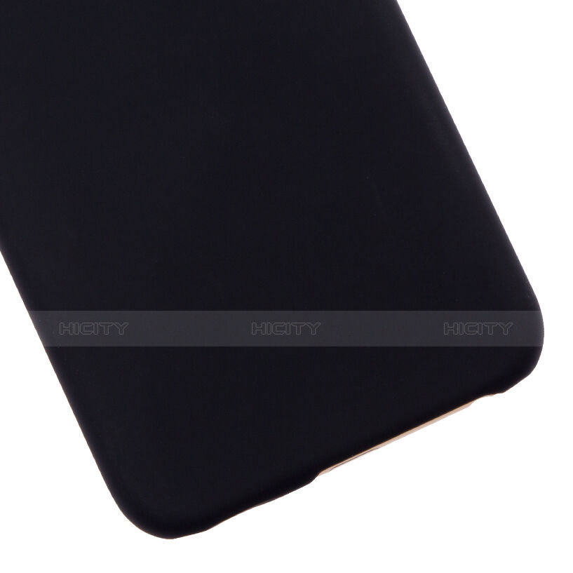 Schutzhülle Kunststoff Tasche Matt Loch für Apple iPhone 6S Plus Schwarz groß
