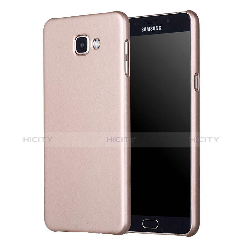 Schutzhülle Kunststoff Tasche Matt M01 für Samsung Galaxy A7 (2017) A720F Gold Plus