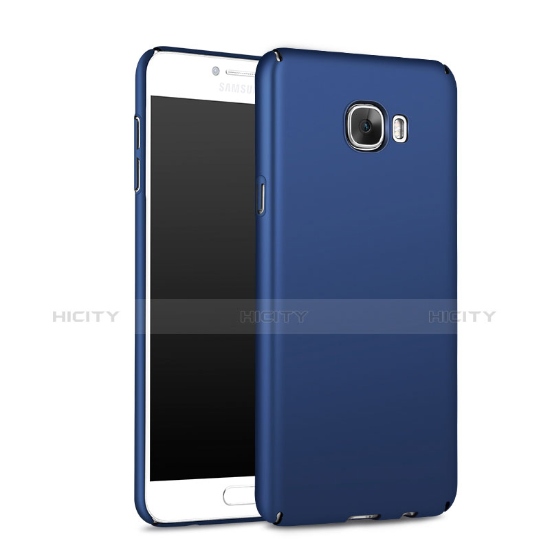 Schutzhülle Kunststoff Tasche Matt M01 für Samsung Galaxy C5 SM-C5000 Blau groß