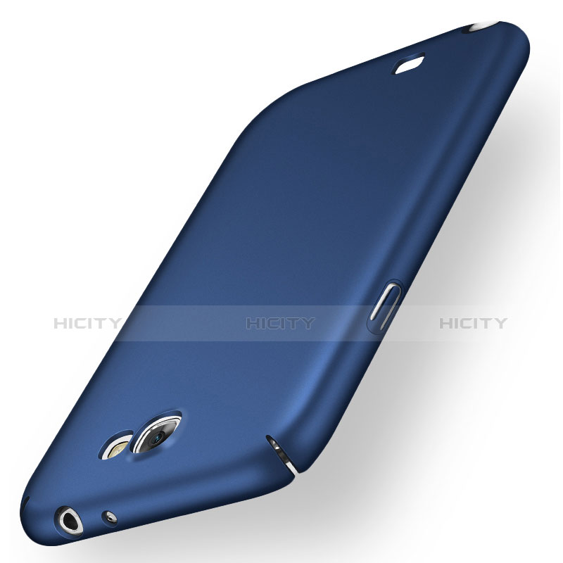 Schutzhülle Kunststoff Tasche Matt M01 für Samsung Galaxy Note 2 N7100 N7105 Blau Plus