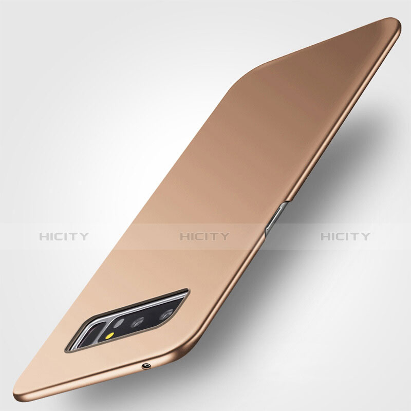 Schutzhülle Kunststoff Tasche Matt M01 für Samsung Galaxy Note 8 Duos N950F Gold groß