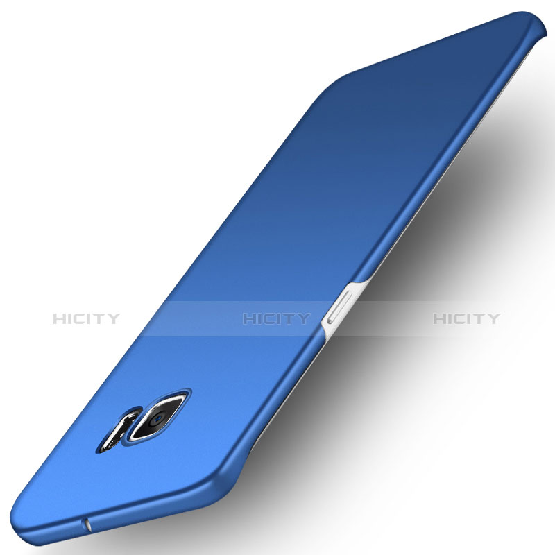 Schutzhülle Kunststoff Tasche Matt M01 für Samsung Galaxy S6 Edge SM-G925 Blau Plus