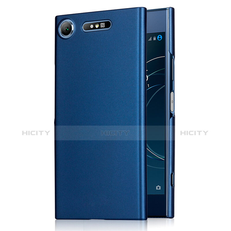 Schutzhülle Kunststoff Tasche Matt M01 für Sony Xperia XZ1 Blau