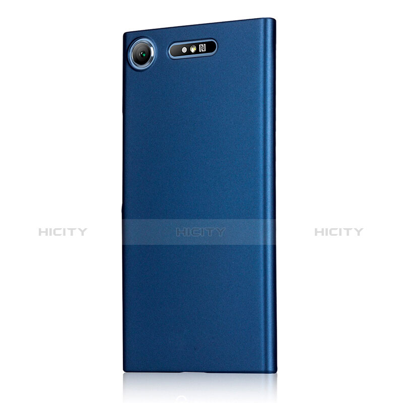 Schutzhülle Kunststoff Tasche Matt M01 für Sony Xperia XZ1 Blau groß