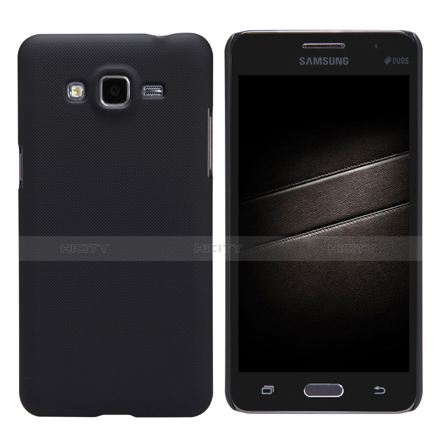 Schutzhülle Kunststoff Tasche Matt M02 für Samsung Galaxy Grand Prime SM-G530H Schwarz Plus