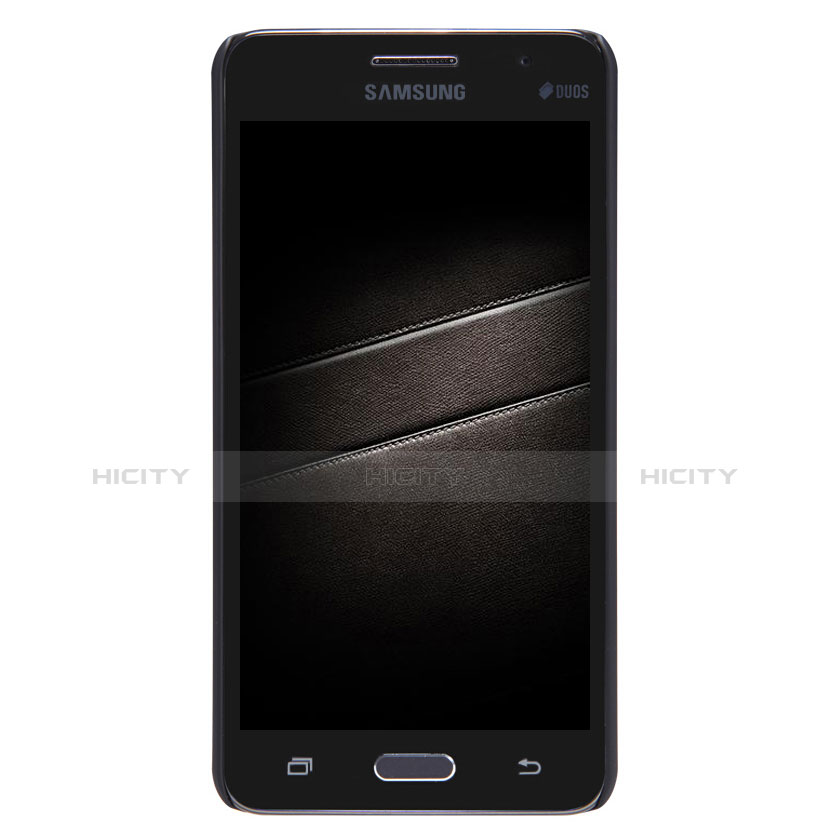 Schutzhülle Kunststoff Tasche Matt M02 für Samsung Galaxy Grand Prime SM-G530H Schwarz groß