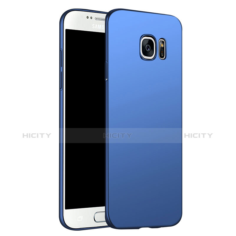 Schutzhülle Kunststoff Tasche Matt M02 für Samsung Galaxy S6 SM-G920 Blau Plus
