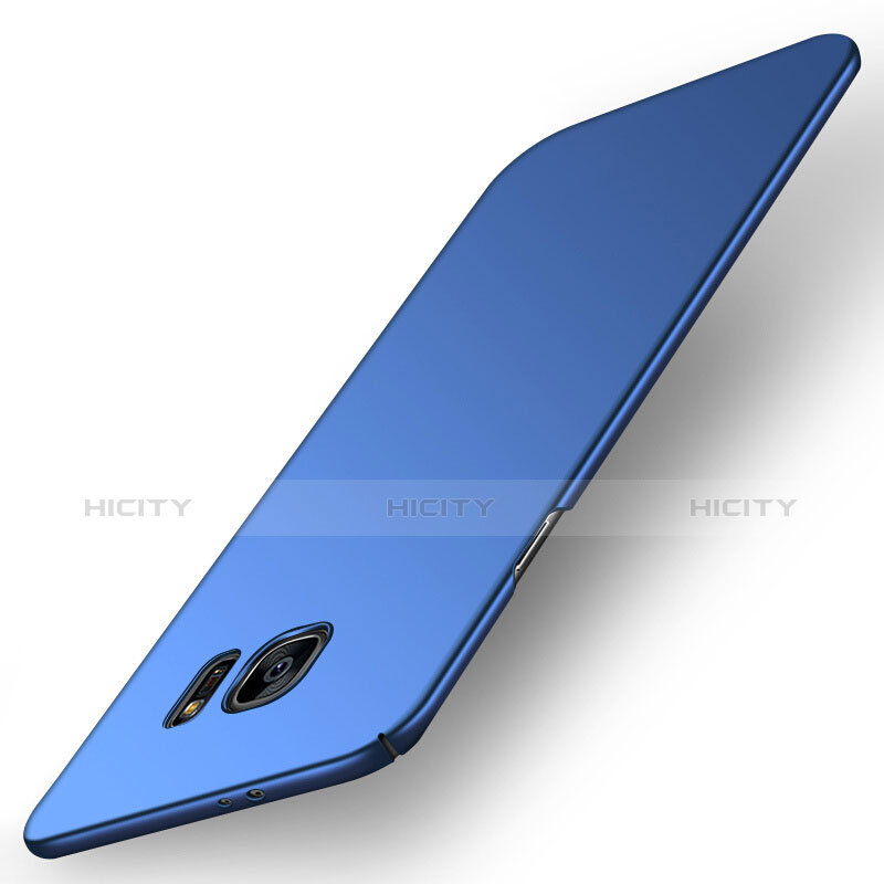 Schutzhülle Kunststoff Tasche Matt M02 für Samsung Galaxy S6 SM-G920 Blau groß