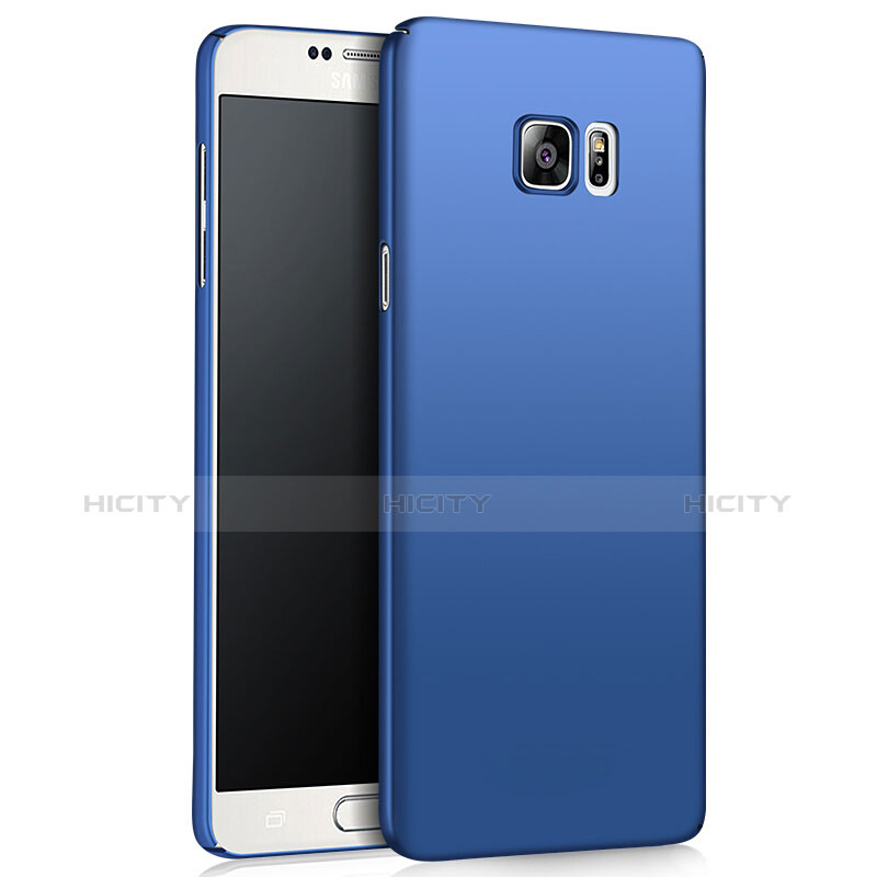 Schutzhülle Kunststoff Tasche Matt M03 für Samsung Galaxy Note 5 N9200 N920 N920F Blau Plus