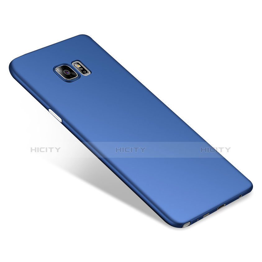 Schutzhülle Kunststoff Tasche Matt M03 für Samsung Galaxy Note 5 N9200 N920 N920F Blau groß
