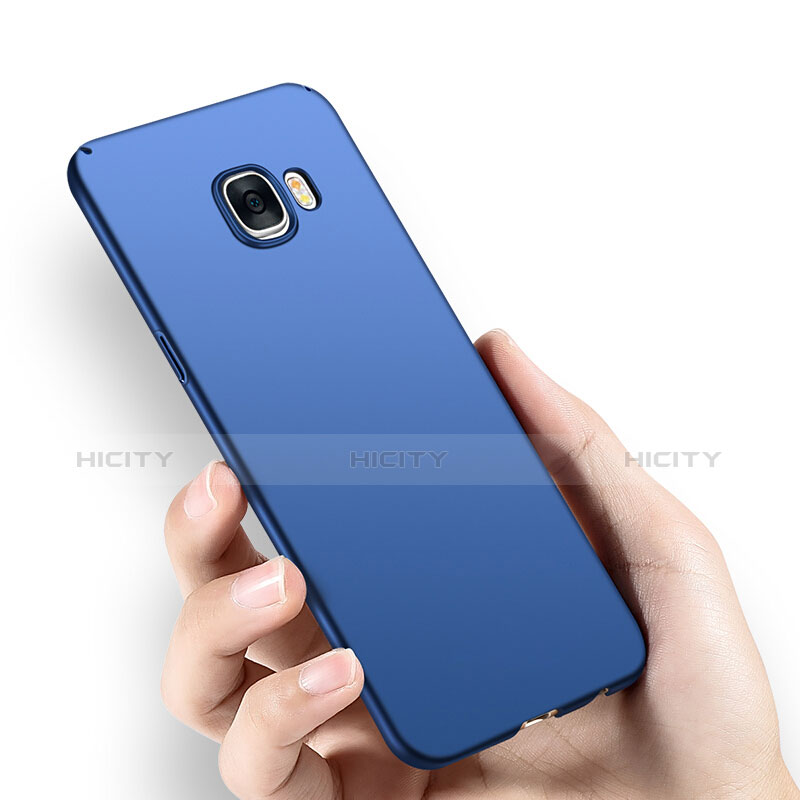 Schutzhülle Kunststoff Tasche Matt M05 für Samsung Galaxy C5 SM-C5000 Blau groß
