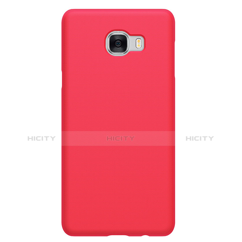 Schutzhülle Kunststoff Tasche Matt M08 für Samsung Galaxy C5 SM-C5000 Rot groß