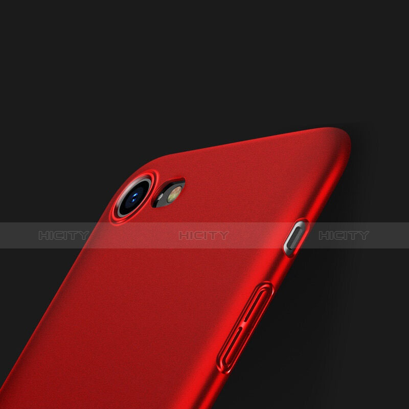 Schutzhülle Kunststoff Tasche Matt M10 für Apple iPhone 8 Rot groß