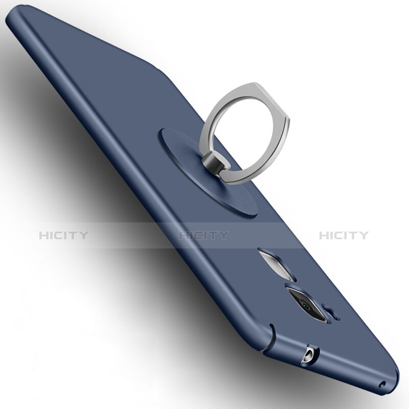Schutzhülle Kunststoff Tasche Matt mit Fingerring Ständer für Huawei GR5 Mini Blau Plus