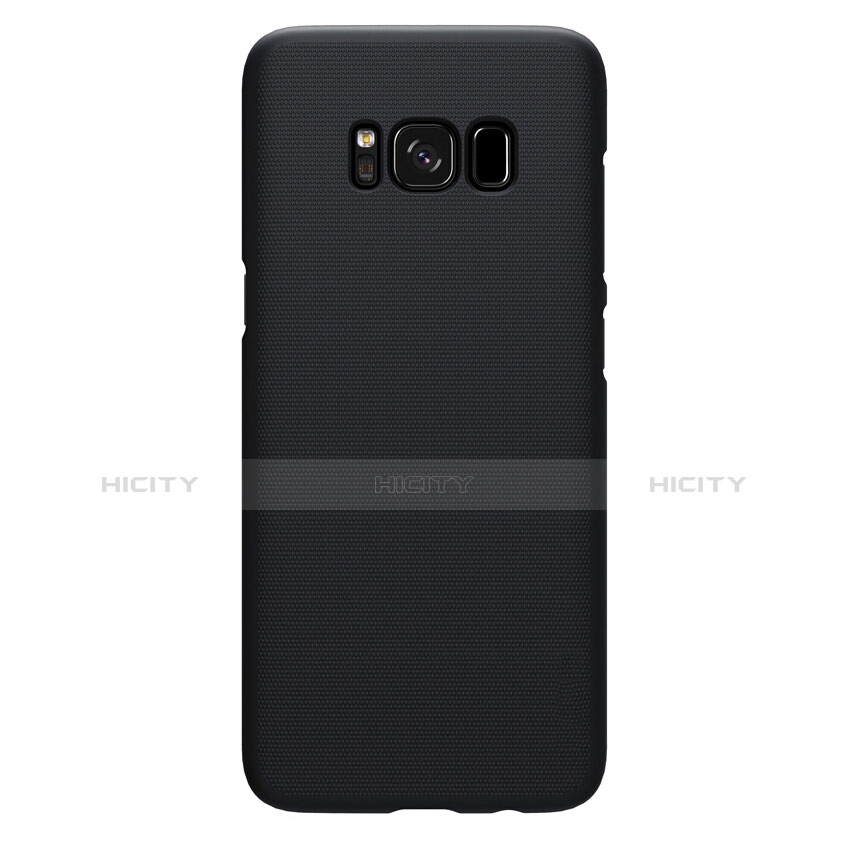 Schutzhülle Kunststoff Tasche Matt P01 für Samsung Galaxy S8 Plus Schwarz
