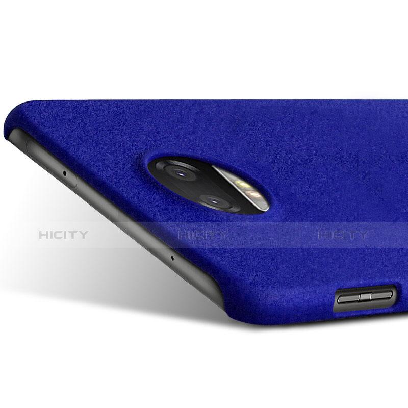 Schutzhülle Kunststoff Tasche Treibsand für Motorola Moto Z Play Blau groß