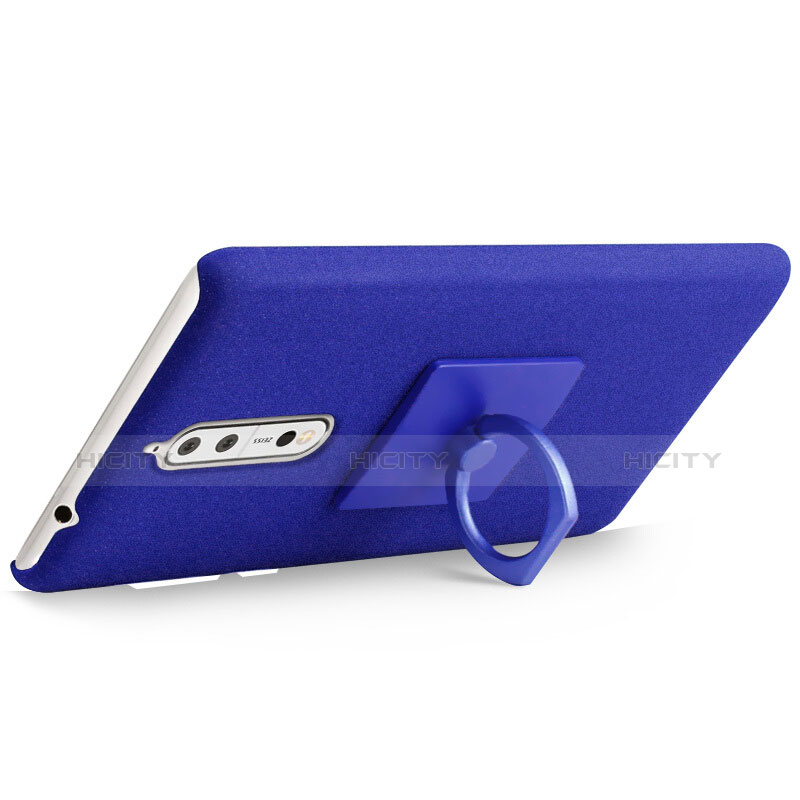 Schutzhülle Kunststoff Tasche Treibsand für Nokia 8 Blau groß