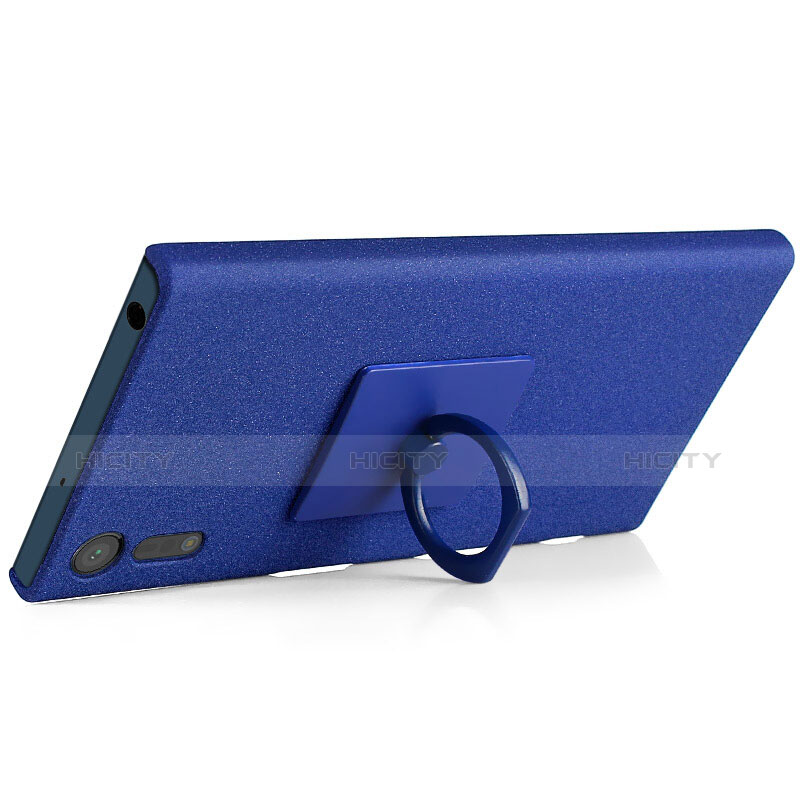 Schutzhülle Kunststoff Tasche Treibsand für Sony Xperia XZ Blau groß