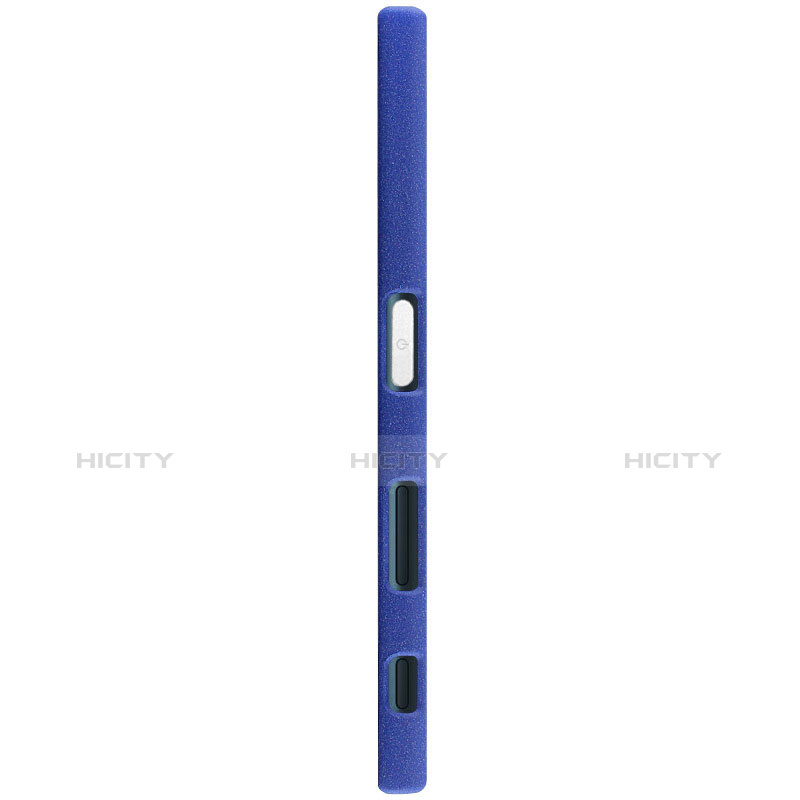 Schutzhülle Kunststoff Tasche Treibsand für Sony Xperia XZ Blau groß