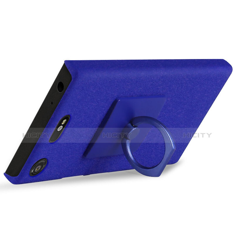 Schutzhülle Kunststoff Tasche Treibsand für Sony Xperia XZ1 Compact Blau