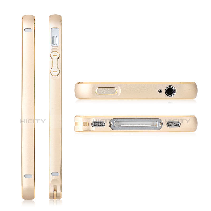 Schutzhülle Luxus Aluminium Metall Rahmen für Apple iPhone 4S Gold