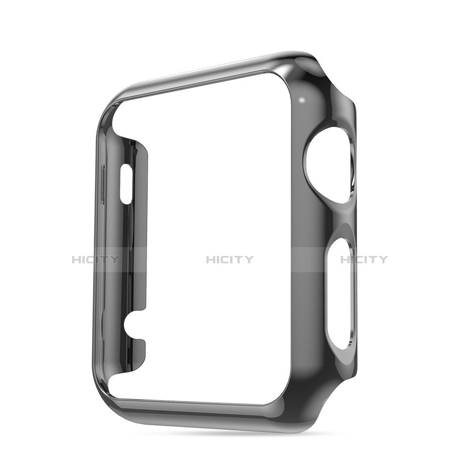 Schutzhülle Luxus Aluminium Metall Rahmen für Apple iWatch 2 42mm Grau Plus