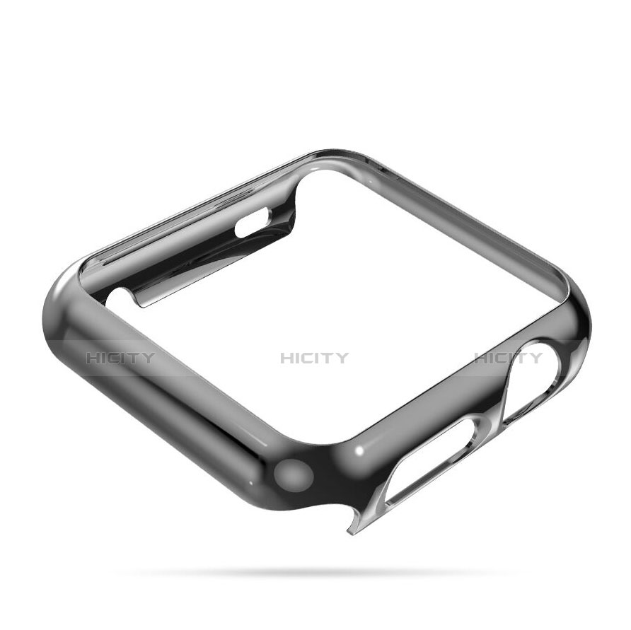 Schutzhülle Luxus Aluminium Metall Rahmen für Apple iWatch 2 42mm Grau groß