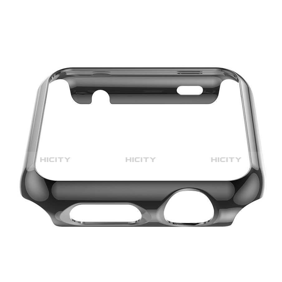 Schutzhülle Luxus Aluminium Metall Rahmen für Apple iWatch 3 38mm Grau groß