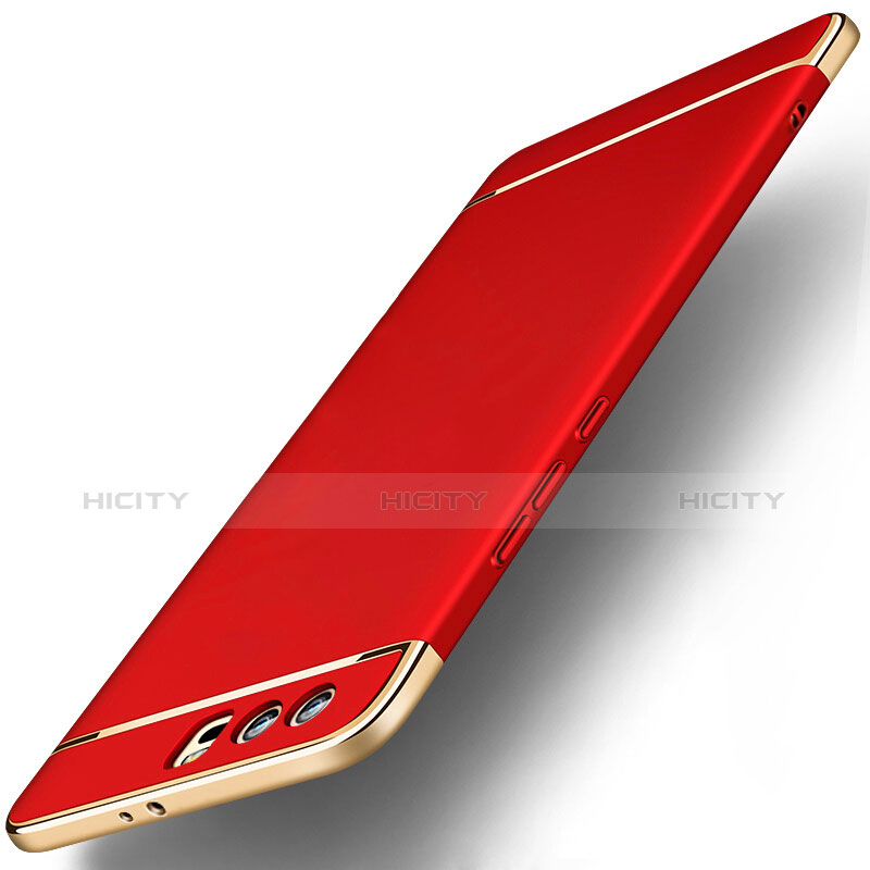 Schutzhülle Luxus Metall Rahmen und Kunststoff für Huawei Honor 9 Rot groß