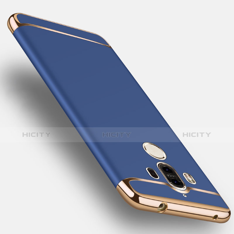 Schutzhülle Luxus Metall Rahmen und Kunststoff für Huawei Mate 9 Blau