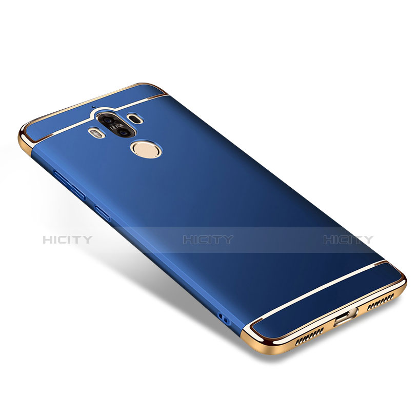 Schutzhülle Luxus Metall Rahmen und Kunststoff für Huawei Mate 9 Blau