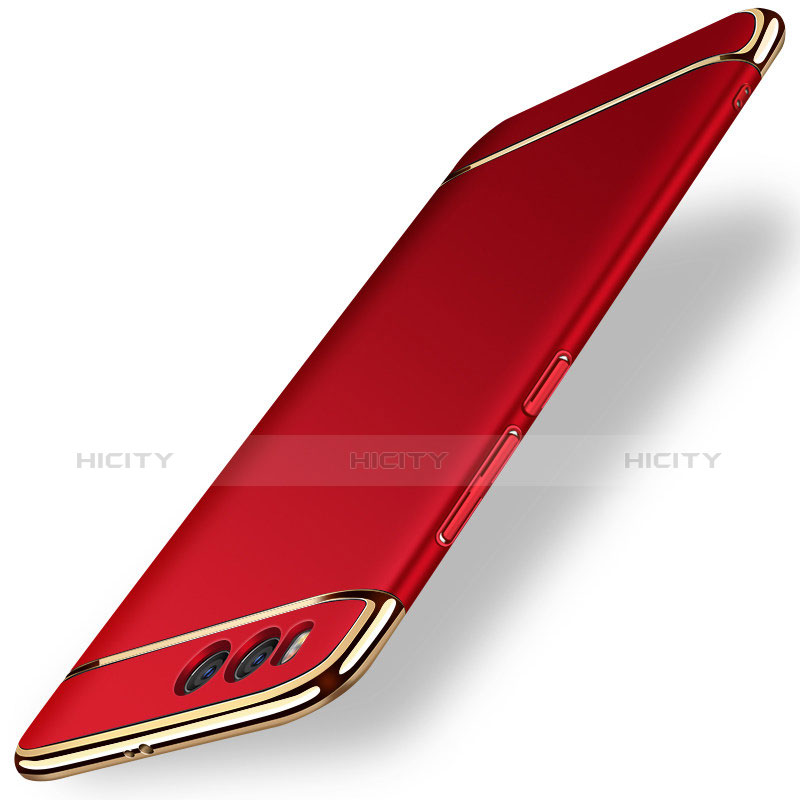 Schutzhülle Luxus Metall Rahmen und Kunststoff für Xiaomi Mi 6 Rot