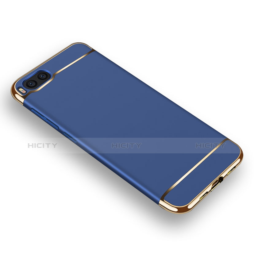 Schutzhülle Luxus Metall Rahmen und Kunststoff für Xiaomi Mi Note 3 Blau groß