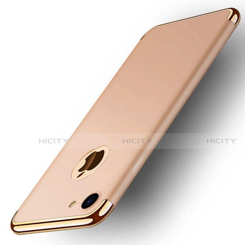 Schutzhülle Luxus Metall Rahmen und Kunststoff M02 für Apple iPhone SE (2020) Gold Plus
