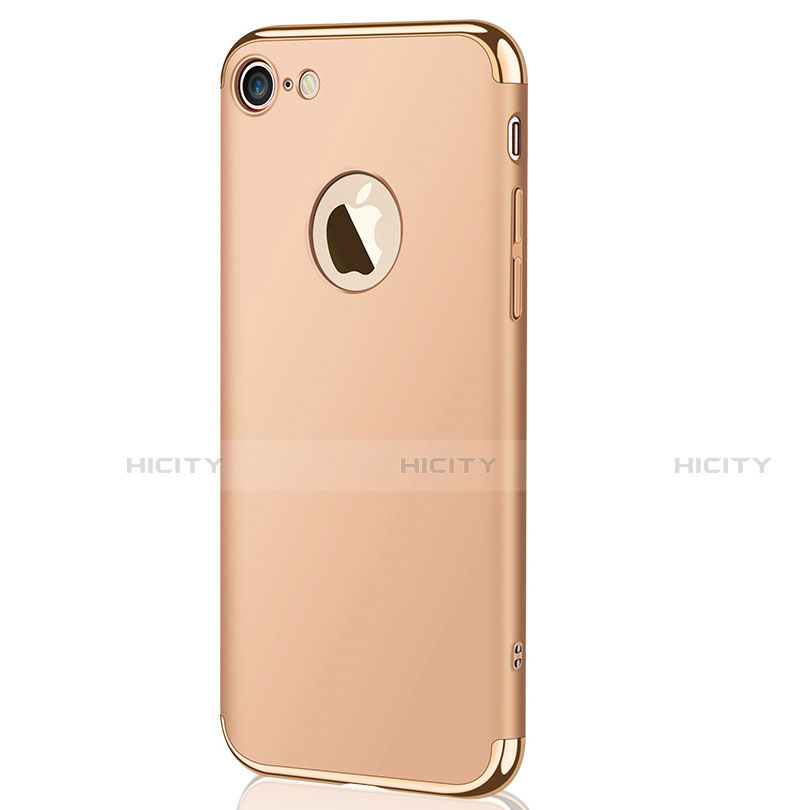 Schutzhülle Luxus Metall Rahmen und Kunststoff M02 für Apple iPhone SE (2020) Gold groß