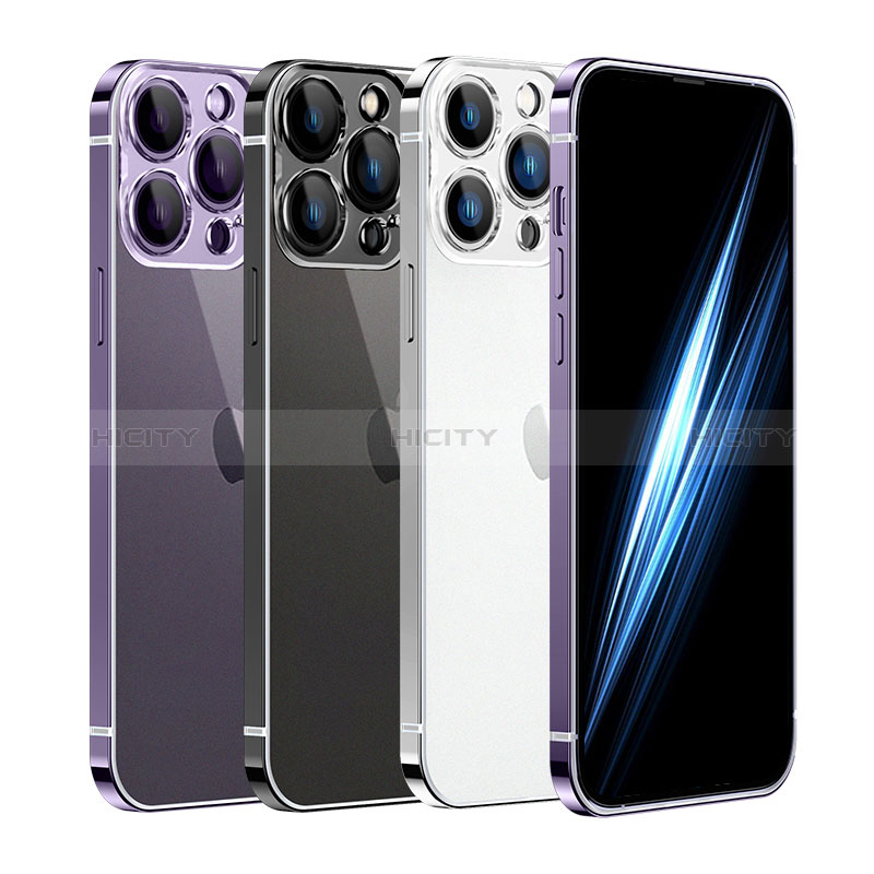 Schutzhülle Luxus Metall Rahmen und Kunststoff Schutzhülle Tasche JB1 für Apple iPhone 13 groß