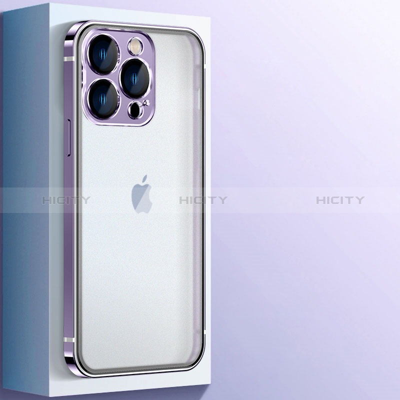 Schutzhülle Luxus Metall Rahmen und Kunststoff Schutzhülle Tasche JB1 für Apple iPhone 13 Pro