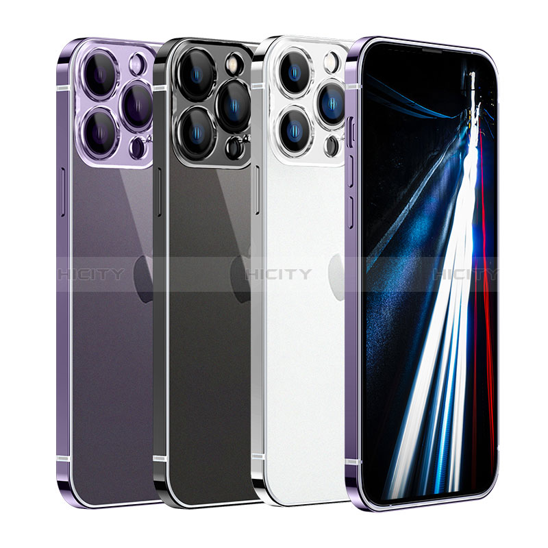 Schutzhülle Luxus Metall Rahmen und Kunststoff Schutzhülle Tasche JB1 für Apple iPhone 13 Pro