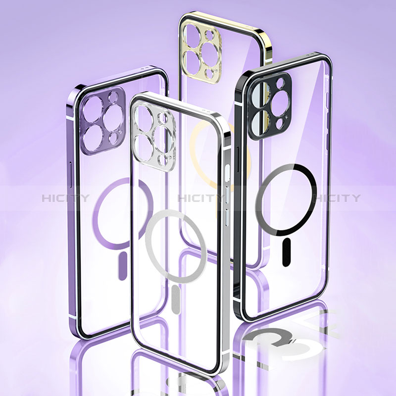 Schutzhülle Luxus Metall Rahmen und Kunststoff Schutzhülle Tasche JB2 für Apple iPhone 14 Pro