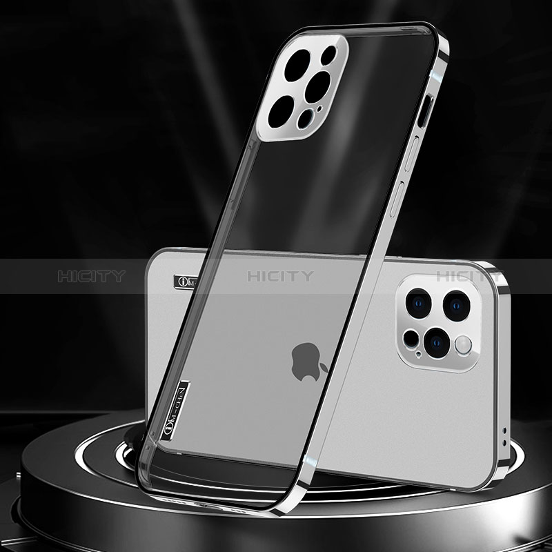 Schutzhülle Luxus Metall Rahmen und Kunststoff Schutzhülle Tasche JL3 für Apple iPhone 13 Pro groß