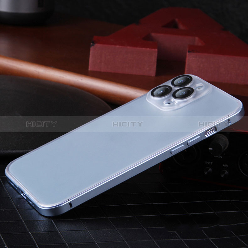 Schutzhülle Luxus Metall Rahmen und Kunststoff Schutzhülle Tasche LF2 für Apple iPhone 13 Pro groß