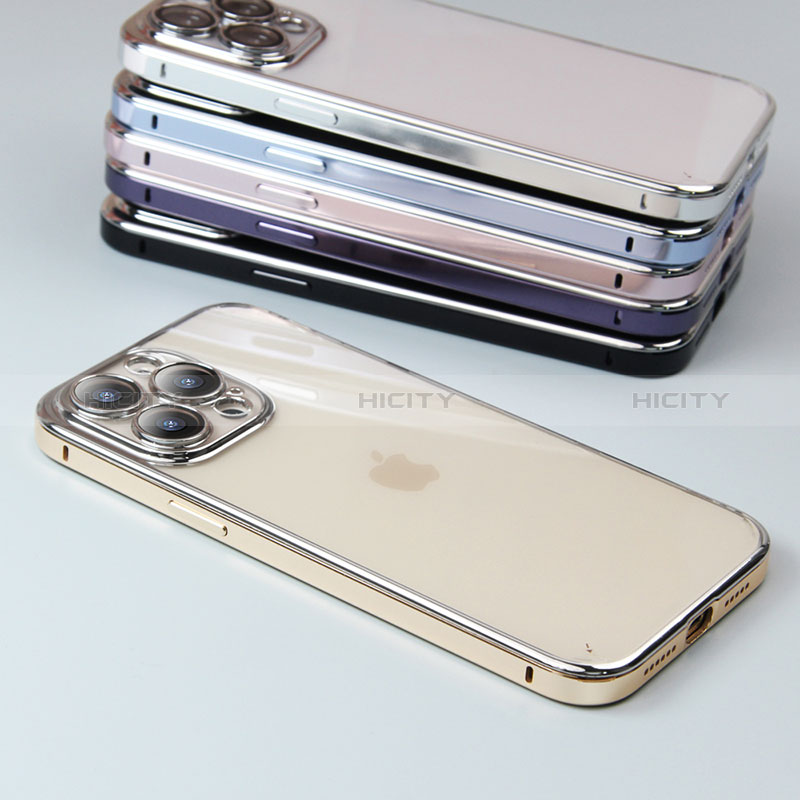 Schutzhülle Luxus Metall Rahmen und Kunststoff Schutzhülle Tasche LF5 für Apple iPhone 13 Pro Max