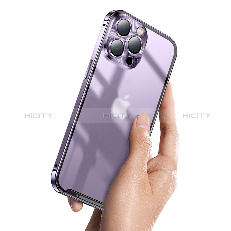 Schutzhülle Luxus Metall Rahmen und Kunststoff Schutzhülle Tasche LK1 für Apple iPhone 14 Plus