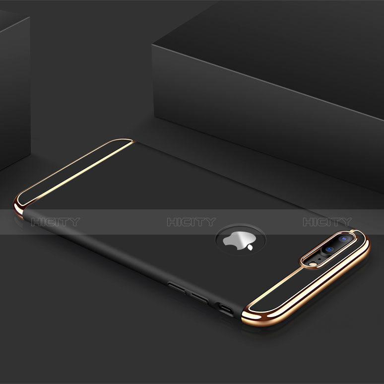 Schutzhülle Luxus Metall Rahmen und Kunststoff Schutzhülle Tasche M01 für Apple iPhone 8 Plus groß