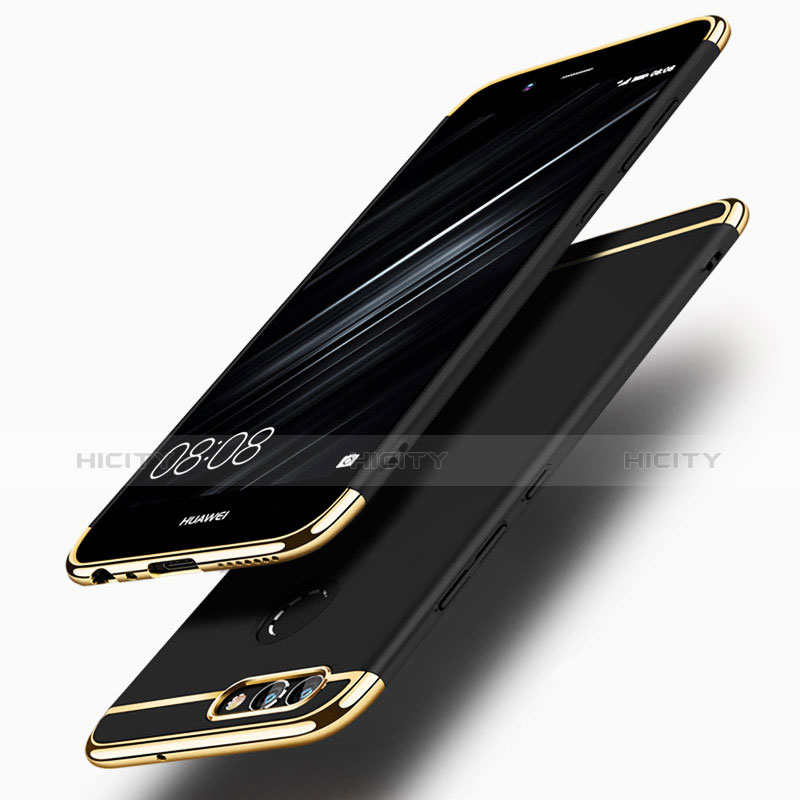 Schutzhülle Luxus Metall Rahmen und Kunststoff Schutzhülle Tasche M01 für Huawei Enjoy 7S groß